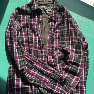 Black/Purple Cozy Flannel